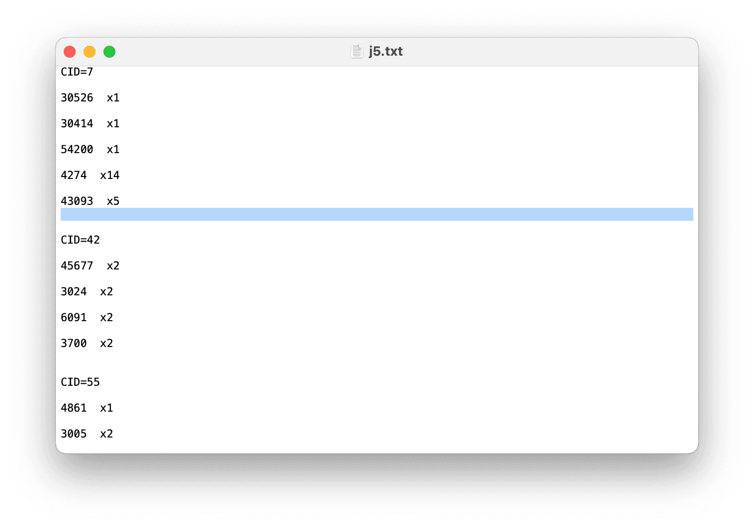 Screenshot from LEGO Johnny 5: the LEGO parts file