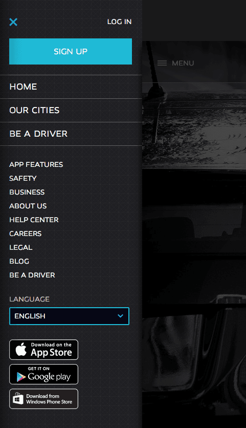 Uber-style navigation